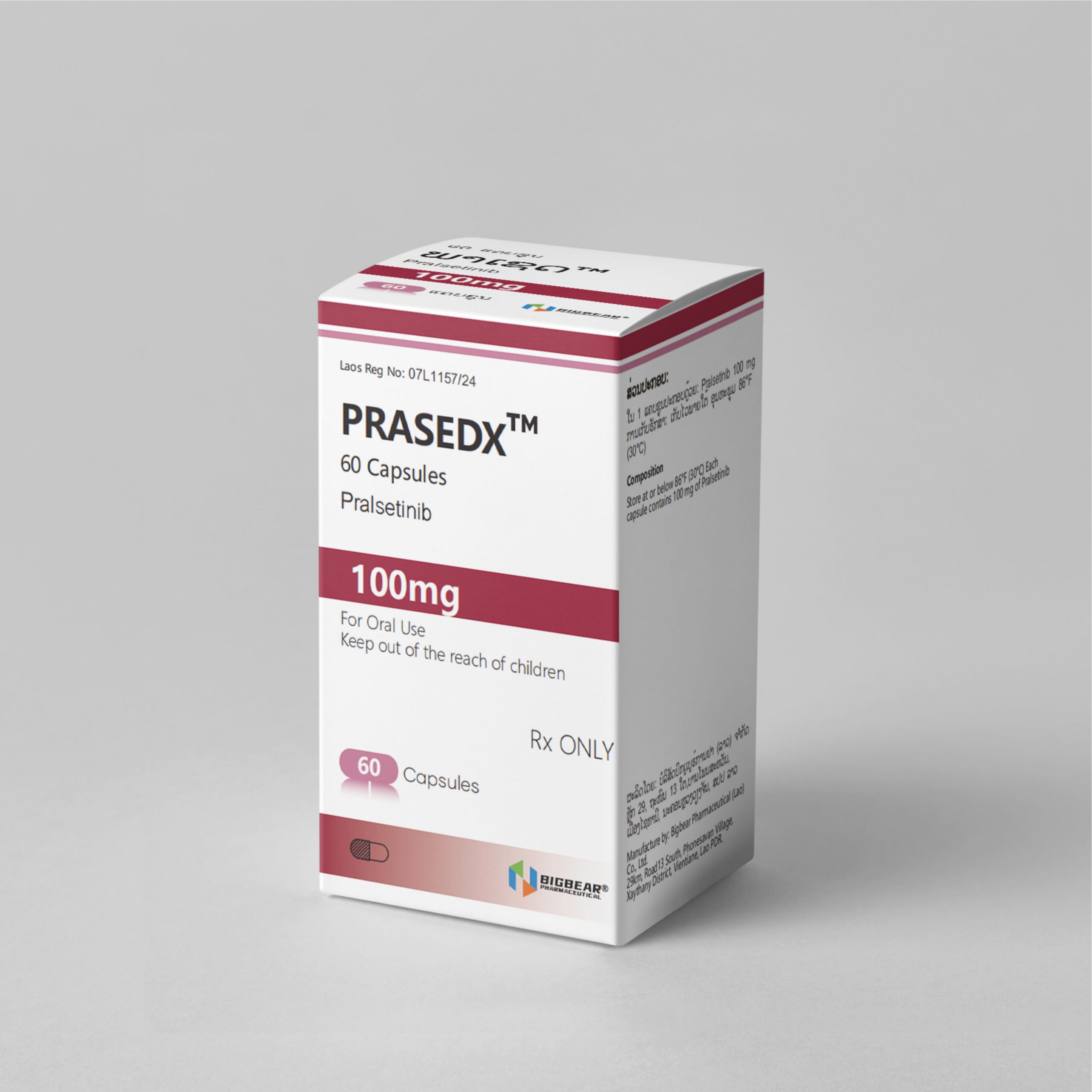 PRASEDX Pralsétinib